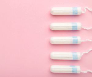 Row of tampons